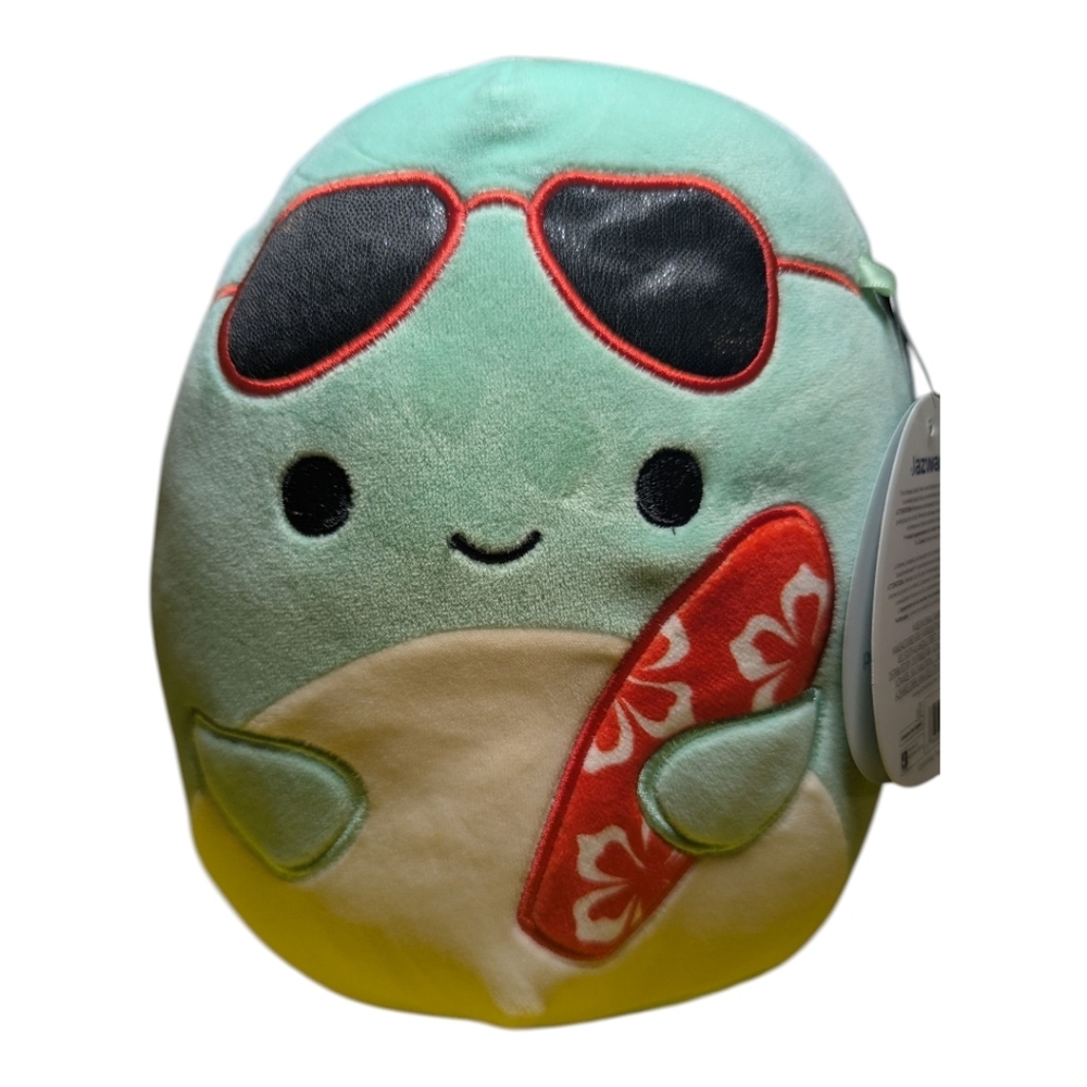 Squishmallows Perry The Dolphin Green Blue